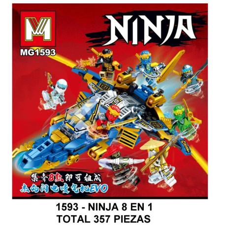 NINJA 8 EN 1 - TOTAL 357 PIEZAS