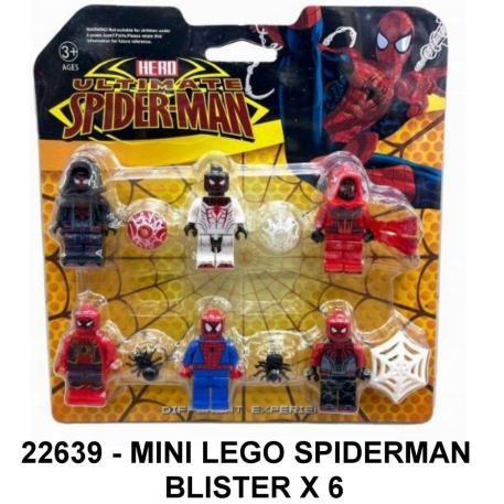 MINI LEGO MUÑECOS SPIDERMAN BLISTER X 6