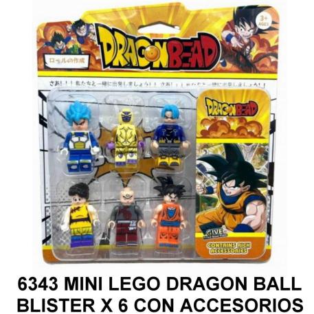 MINI LEGO MUÑECOS DRAGON BALL BLISTER X 6