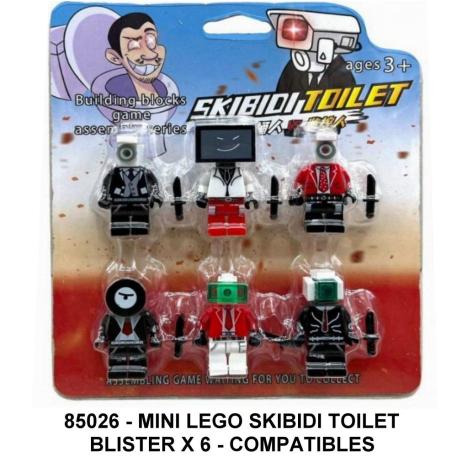 MINI LEGO MUÑECOS SKIBIDI TOILET BLISTER X 6