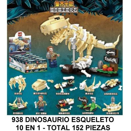 DINOSAURIO ESQUELETO 10 EN 1-TOTAL 152 PIEZAS