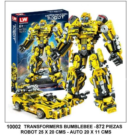 TRANSFORMERS BUMBLEBEE 872 PIEZAS