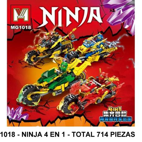 NINJA 4 EN 1 - TOTAL 714 PIEZAS