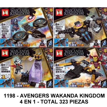 AVENGERS WAKANDA 4 EN 1 - TOTAL 323 PIEZAS - B2