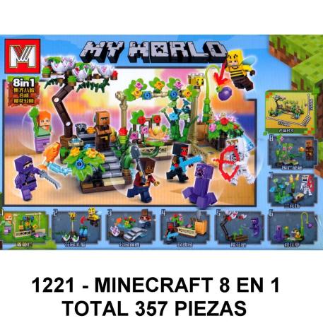 MINECRAFT 8 EN 1 - TOTAL 357 PIEZAS