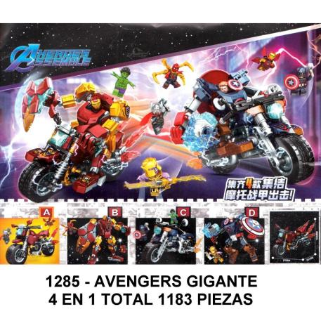 AVENGERS GIGANTE 4 EN 1 - TOTAL 1183 PIEZAS -B4