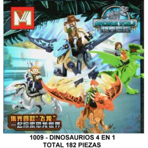 DINOSAURIOS 4 EN 1 - TOTAL 182 PIEZAS - G4