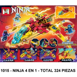 NINJA 4 EN 1 - TOTAL 324 PIEZAS - A4