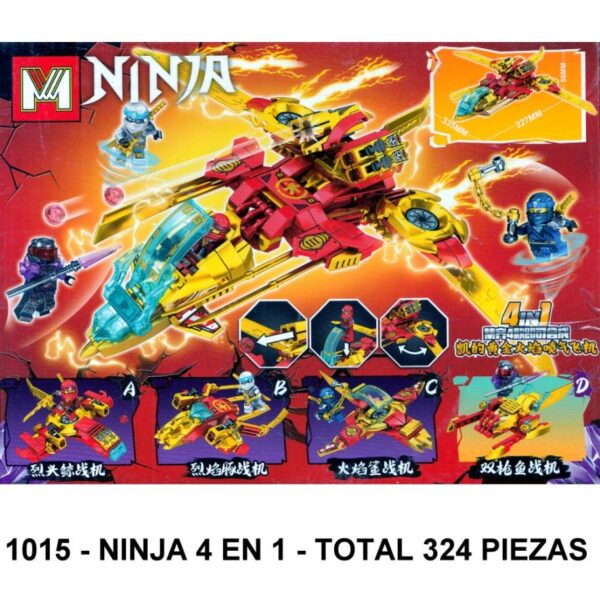 NINJA 4 EN 1 - TOTAL 324 PIEZAS - A4