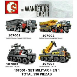 SEMBO SET MILITAR 4 EN 1 - 107000 - TOTAL 996 PIEZAS - E3