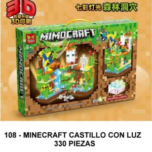 MINECRAFT CASTILLO CON LUZ 330 PIEZAS - F5