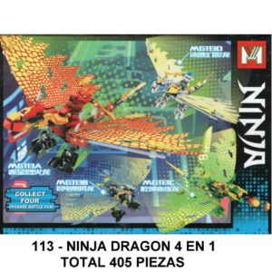 NINJA 4 EN 1 - TOTAL 405 PIEZAS - A4