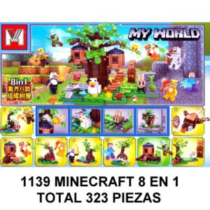 MINECRAFT 8 EN 1 - TOTAL 323 PIEZAS