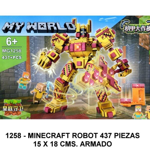 MINECRAFT ROBOT 437 PIEZAS -F5