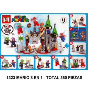 SUPER MARIO 8 EN 1 - TOTAL 360 PIEZAS - D4