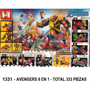 AVENGERS 8 EN 1 - TOTAL 333 PIEZAS - A3