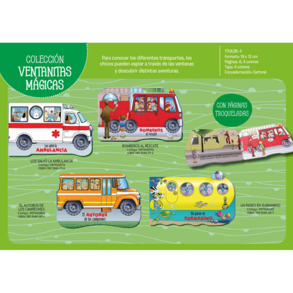 COLECCION VENTANITAS MAGICAS - PRECIO X 4 TITULOS