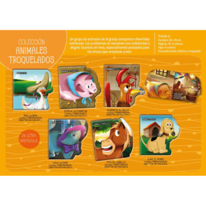 ANIMALES TROQUELADOS - PRECIO X 6 TITULOS