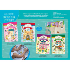 COLECCION CASAS CON STICKERS - PRECIO X 4 TITULOS