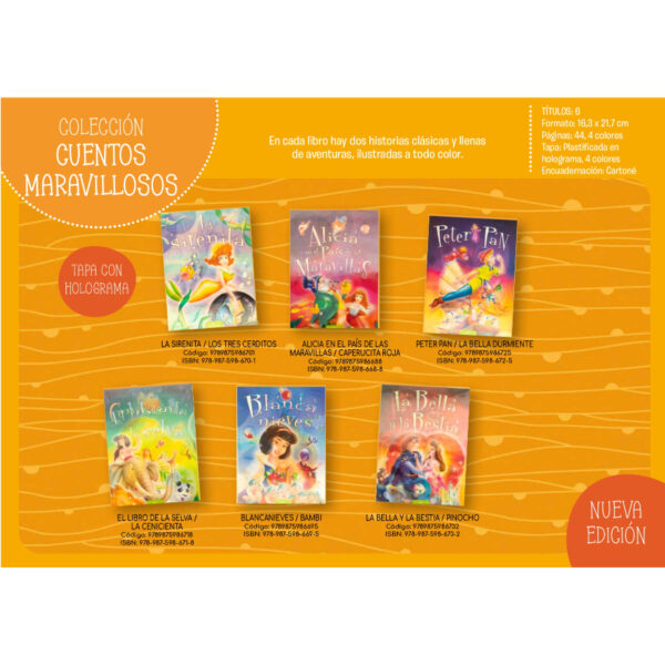 COLECCION CUENTOS MARAVILLOSOS - PRECIO X TITULO