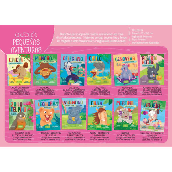COLECCION PEQUEÑAS AVENTURAS - PRECIO X 48 TITULOS