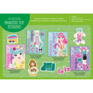 COLECCION PRINCESS TOP STICKERS - PRECIO X 4 TITULOS