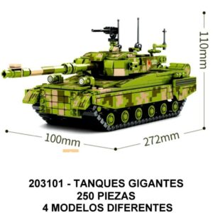 TANQUES DE BATALLA 4 MODELOS - PRECIO X MODELO - E1