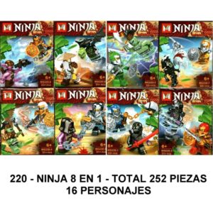 NINJA 8 EN 1 - TOTAL 252 PIEZAS - A4