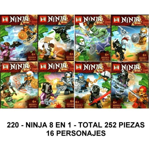 NINJA 8 EN 1 - TOTAL 252 PIEZAS - A4