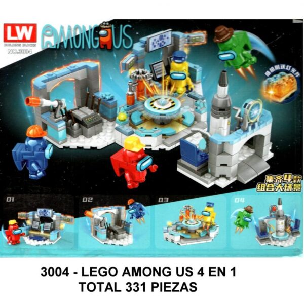 AMONG US 4 EN1 - TOTAL 331 PIEZAS - C3