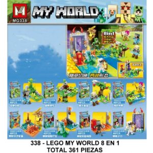 LEGO MINECRAFT 8 EN 1 - 361 PIEZAS