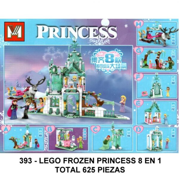 FROZEN PRINCESS 8 EN 1 - TOTAL 625 PIEZAS - C3