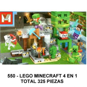 MINECRAFT MY WORLD 4 EN 1 - TOTAL 325 PIEZAS - F4