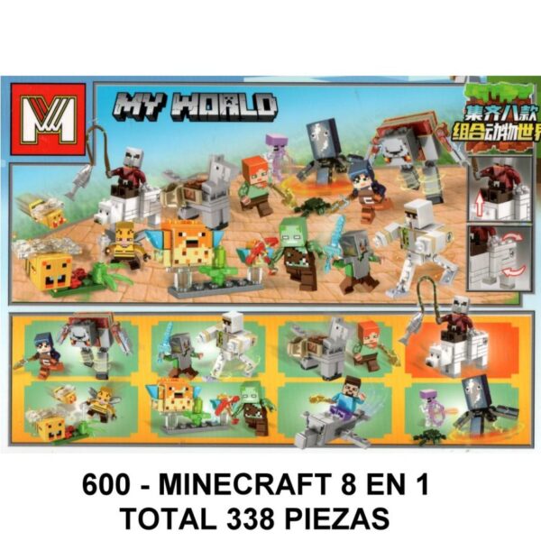 MY WORLD 8 EN 1 - TOTAL 338 PIEZAS