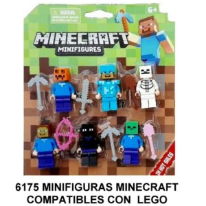 MINI LEGO MUÑECOS MINECRAFT BLISTER X 6