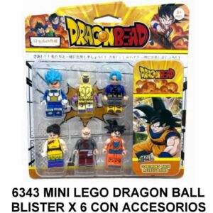 MINI LEGO MUÑECOS DRAGON BALL BLISTER X 6 - C4