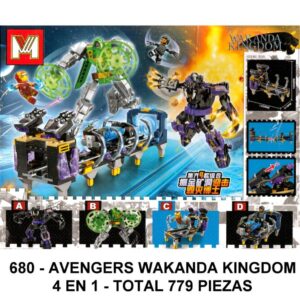 WAKANDA KINGDOM 4 EN 1 - TOTAL 779 PIEZAS - B3