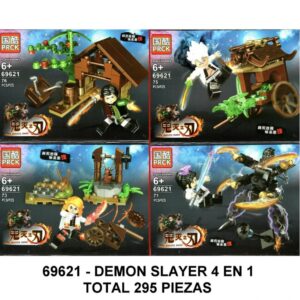 DEMON SLAYER 4 EN 1 - TOTAL 295 PIEZAS