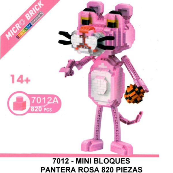 MINI BLOQUES PANTERA ROSA 820 PIEZAS. PRECIO POR UNIDAD