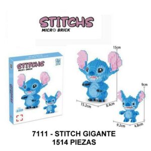 MINI BLOQUES STITCH GIGANTE 1514 PIEZAS
