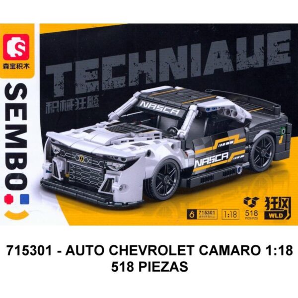 AUTO CHEVROLET CAMARO - 1:18 - 518 PIEZAS -F2