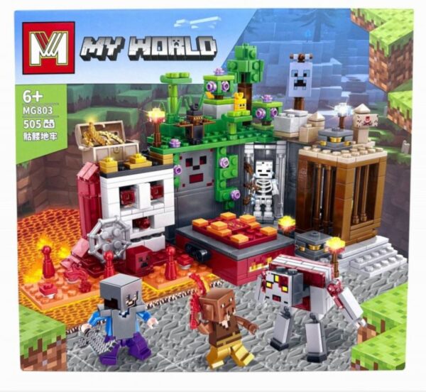 MINECRAFT MAZMORRA DEL CRANEO - 505 PIEZAS - F4