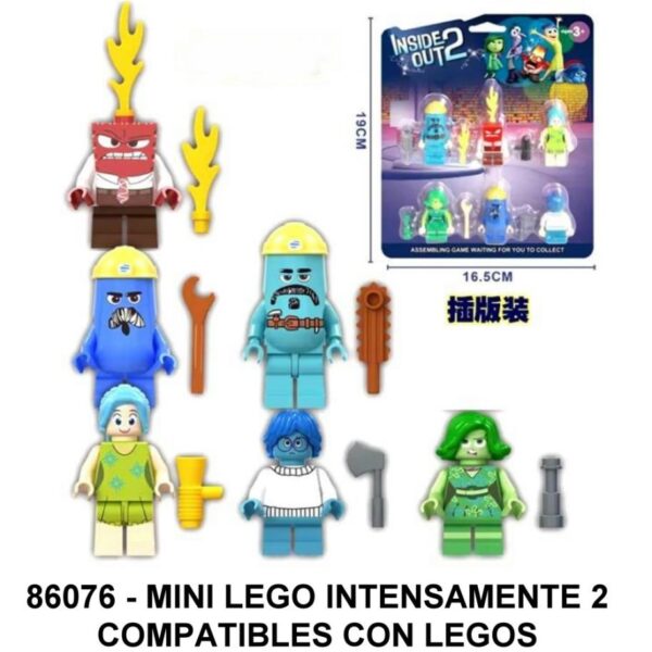 MINI LEGO MUÑECOS INTENSAMENTE MINI BLISTER X 6 - G5