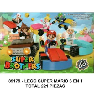 SUPER MARIO 6 EN 1 - TOTAL 221 PIEZAS - D4