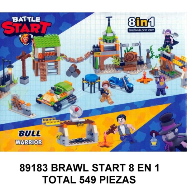 BRAWL STAR 8 EN 1 - TOTAL 549 PIEZAS - G2