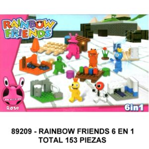 RAINBOW FRIENDS 6 EN 1 - 153 PIEZAS -C2