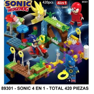 SONIC 4 EN 1 - TOTAL 420 PIEZAS