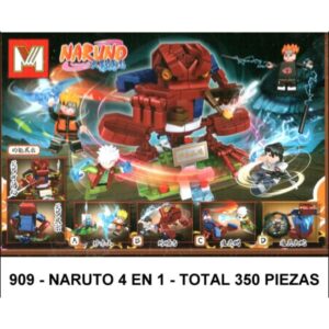 NARUTO 4 EN 1 - TOTAL 350 PIEZAS