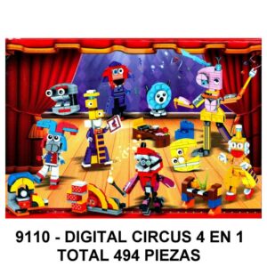 DIGITAL CIRCUS 4 EN 1 - TOTAL 494 PIEZAS - BC1