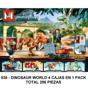 DINOSAURIOS 4 EN 1 - TOTAL 296 PIEZAS - G4